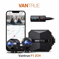 Vantrue F1 2CH – kamera motocyklowa przód + tył, WiFi GPS, wodoszczelna IP67